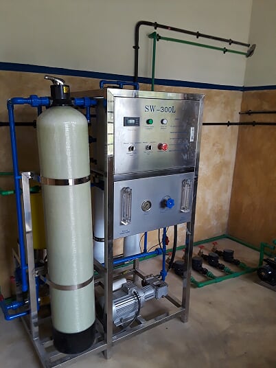 Reverse osmosis water treatment system installed by Lamu Realty